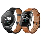 Ремешок из натуральной кожи для наручных часов Haylou solar LS05, сменный мужской браслет для смарт-часов Haylou solar LS02, аксессуары для часов