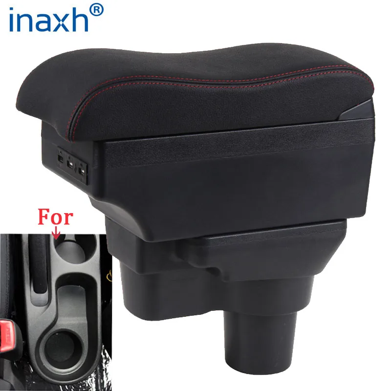 

For Hyundai SOLARIS Armrest 2017 2018 2019 2020 For VERNA Accent Car Armrest box Storage accessories Interior with USB LED