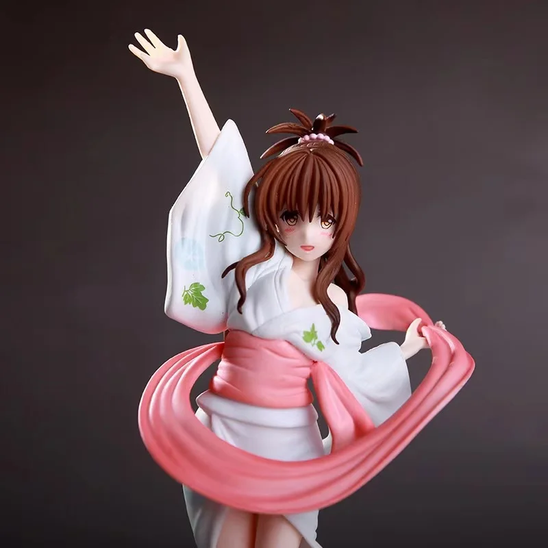 22 см милые нарисованные в масштабе Аниме фигурки Mikan Yuki халат Женское Сексуальное
