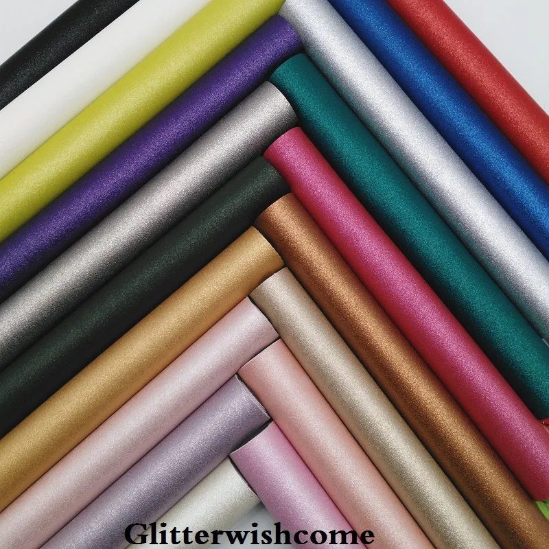 Glitterwishcome 21X29 см А4 Размер синтетическая кожа, металлическая кожа, искусственный винил из искусственной кожи для бантов, GM051A