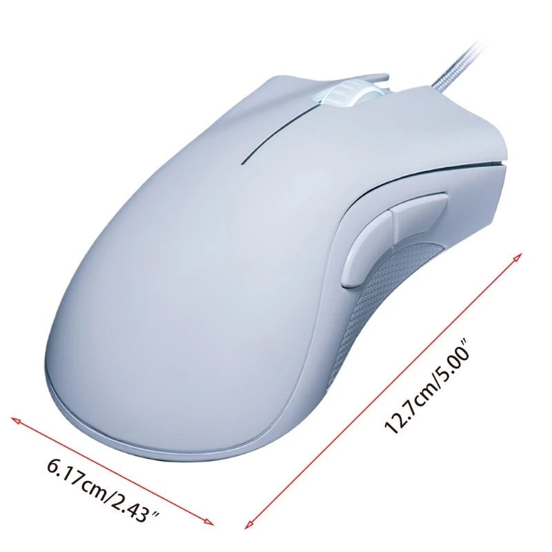 

P82F Wired Gaming Mouse 6400DPI Optical Sensor 5 Buttons Mice for Laptop PC Gamer