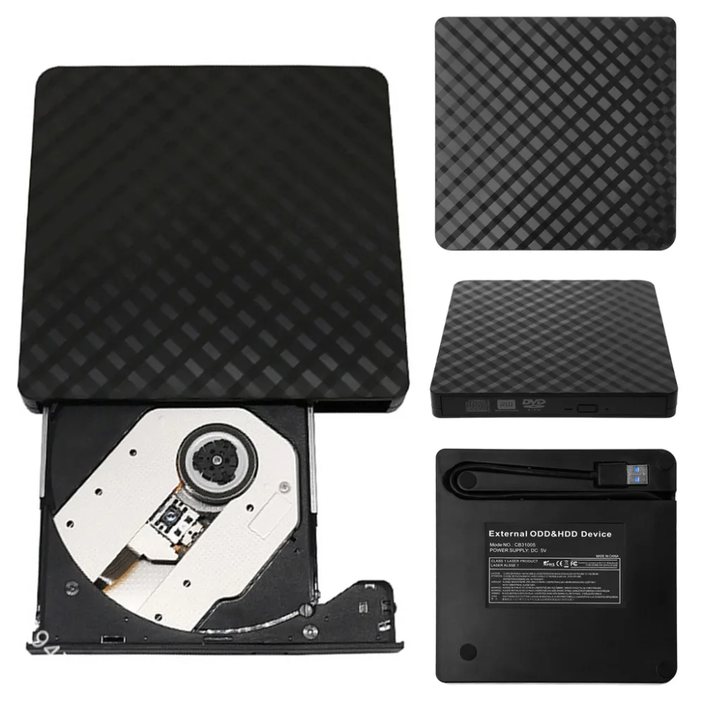

USB 3.0 Portable Ultra Thin External Dvd Optical ODD Caddy DVD Recorder 5Gbps Date Transfer Dvd Drive for Notebook Mobile PC