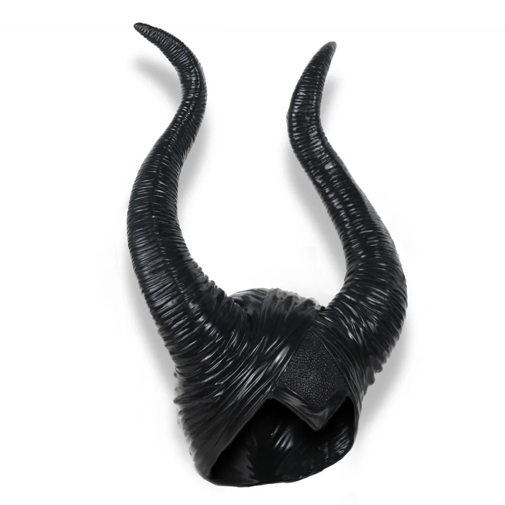 Дьявол Рога Maleficent Mistress of Evil головные уборы маска косплей реквизит черный