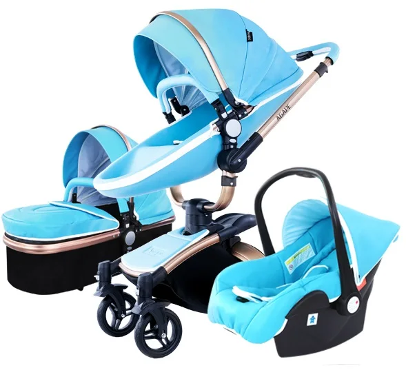 Коляска для новорожденных детская коляска с высоким ландшафтом детей 0 36