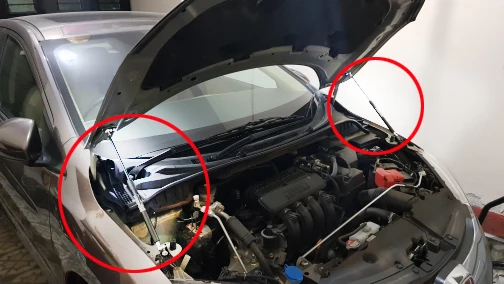 Подъемник из углеродного волокна для HONDA CITY Gas Shock демпфер Honda Grace 2009-2014 передний