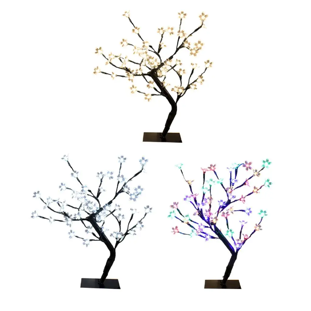 

Artificial 48 LED Birch Tree Light Tabletop Tree Battery Powered Table Decoration Light for Christmas Wedding Indoor Decor Fall