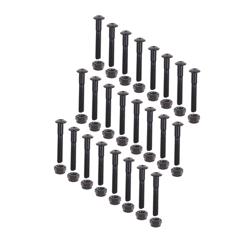 

24 шт. набор крепежных болтов для Лонгборда скейтборда крейсера (1,22 дюйма)