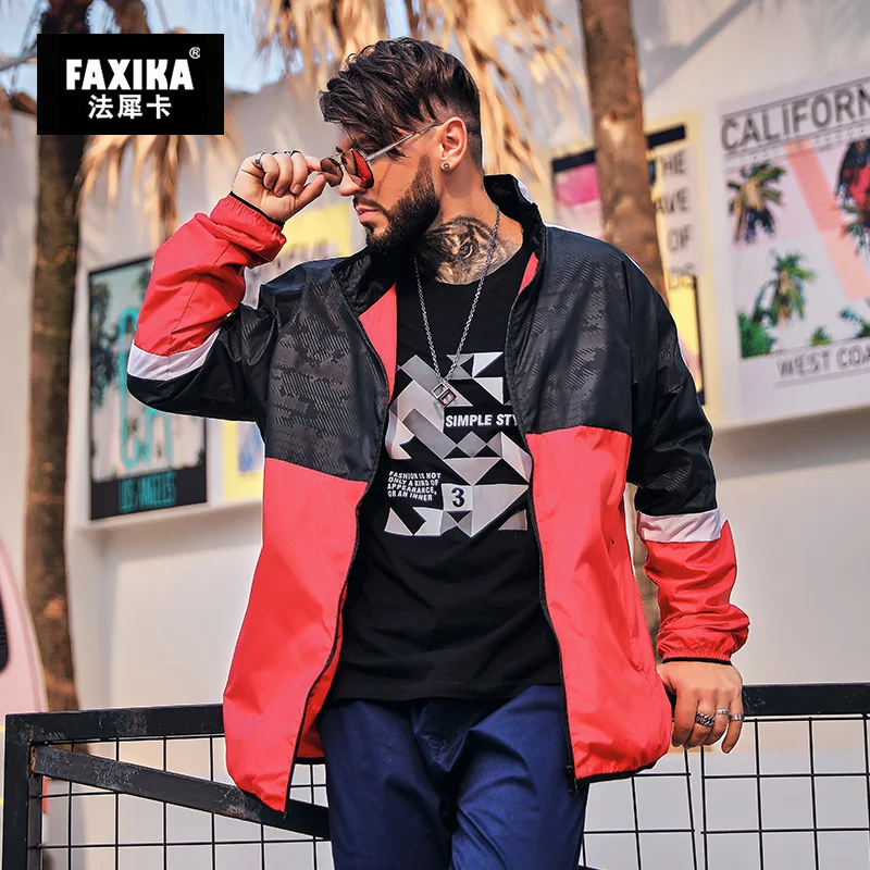 FAXIKA большие размеры мужская куртка тип удобрения увеличивающий рост qiu dong для