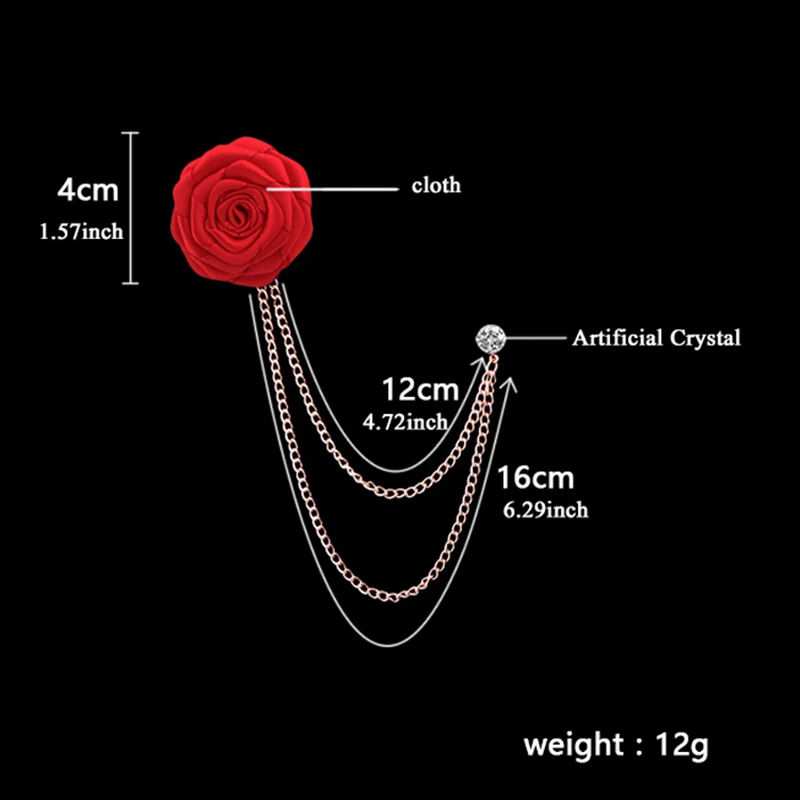 Свадебные Броши в Корейском стиле для жениха из ткани искусство ручной работы
