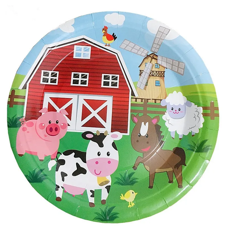 

1pcs Party supplies Farm Animals Pig Cow Sheep theme party birthday party decoration disposable table cloth table cover