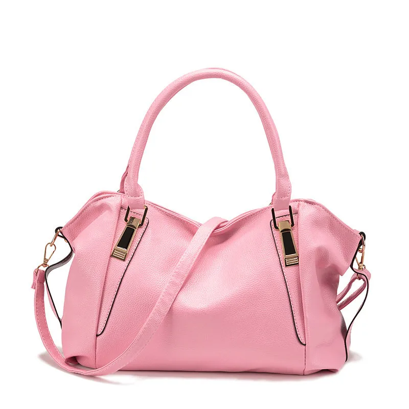 Pink Новое поступление модная дизайнерская женская сумка из искусственной кожи Офисная Женская Портативная сумка через плечо женская сумка-хобо - Цвет: Pink