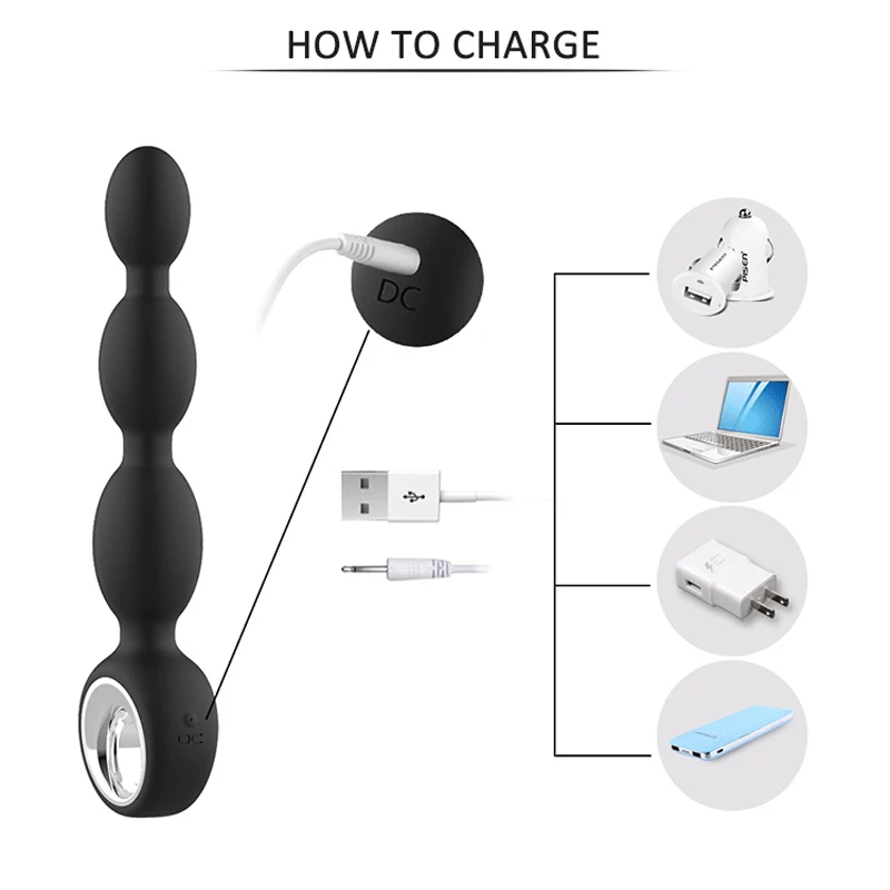 Dildo Anal Stimulator Beads Big Butt Plug Wireless Remote Control Male Vibrator Sex Erotic Toys For Gay Men Prostate Massager |