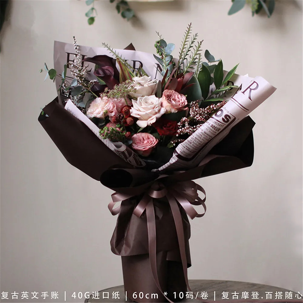 Упаковочная бумага для цветов 10 ярдов 40 г | Дом и сад