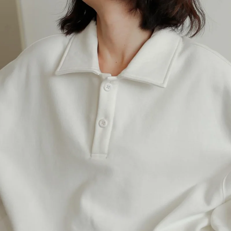 Женская толстовка с отложным воротником в стиле Харадзюку | одежда