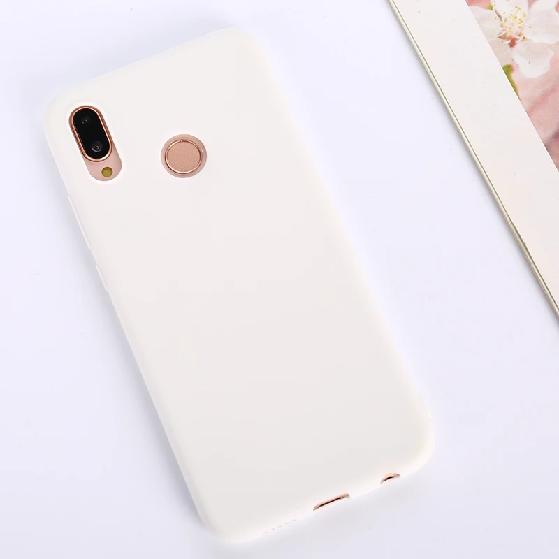 Однотонный силиконовый чехол карамельного цвета для Huawei p20 lite p20lite pro p30 желтый