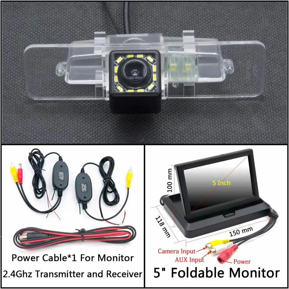 C Wireless 5 inch F 12 Светодиодный свет обратный вид сзади Камера для Subaru Legacy 2000 2001 2002 2003 2004 2005 2006 2007 2008 2009 2010 2011 2012 - Название цвета: C Wireless 5 inch F