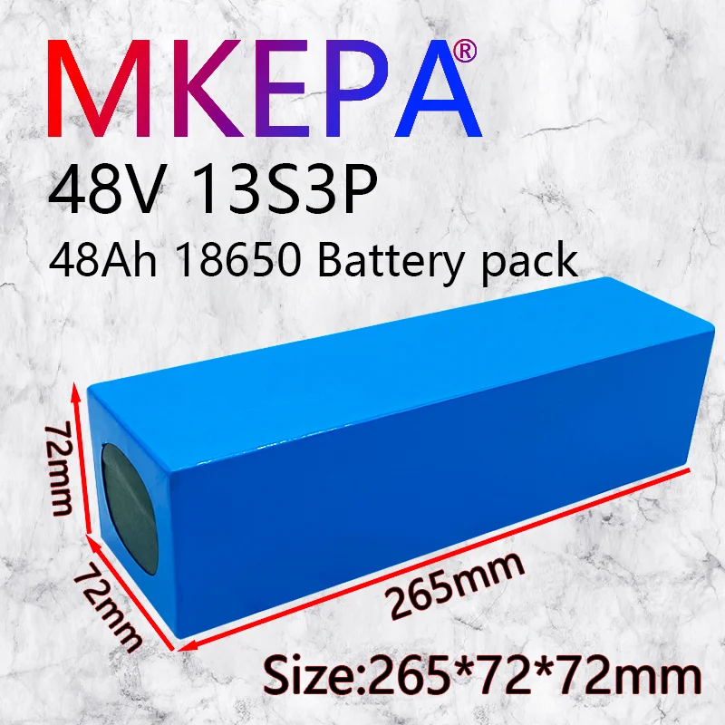 13S3P 48V 48000Ah lithiumion battery 1000w Lithiumion Battery Pack For Electric bicycle Scooter BMS+fuse device | Электроника