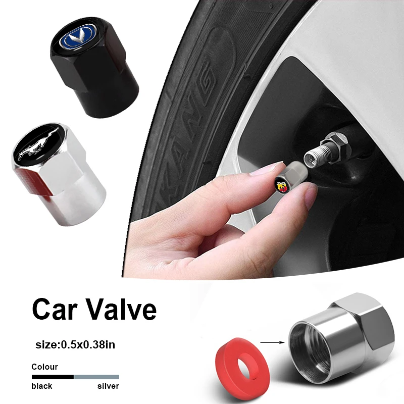 

4pcs Car Wheel Tire Valve Caps Tyre Stem for Citroen C1 C2 C3 C4 C5 X7 B7 Aircross Vtr Berlingo Ds3 Saxo Elysee Car Accessories