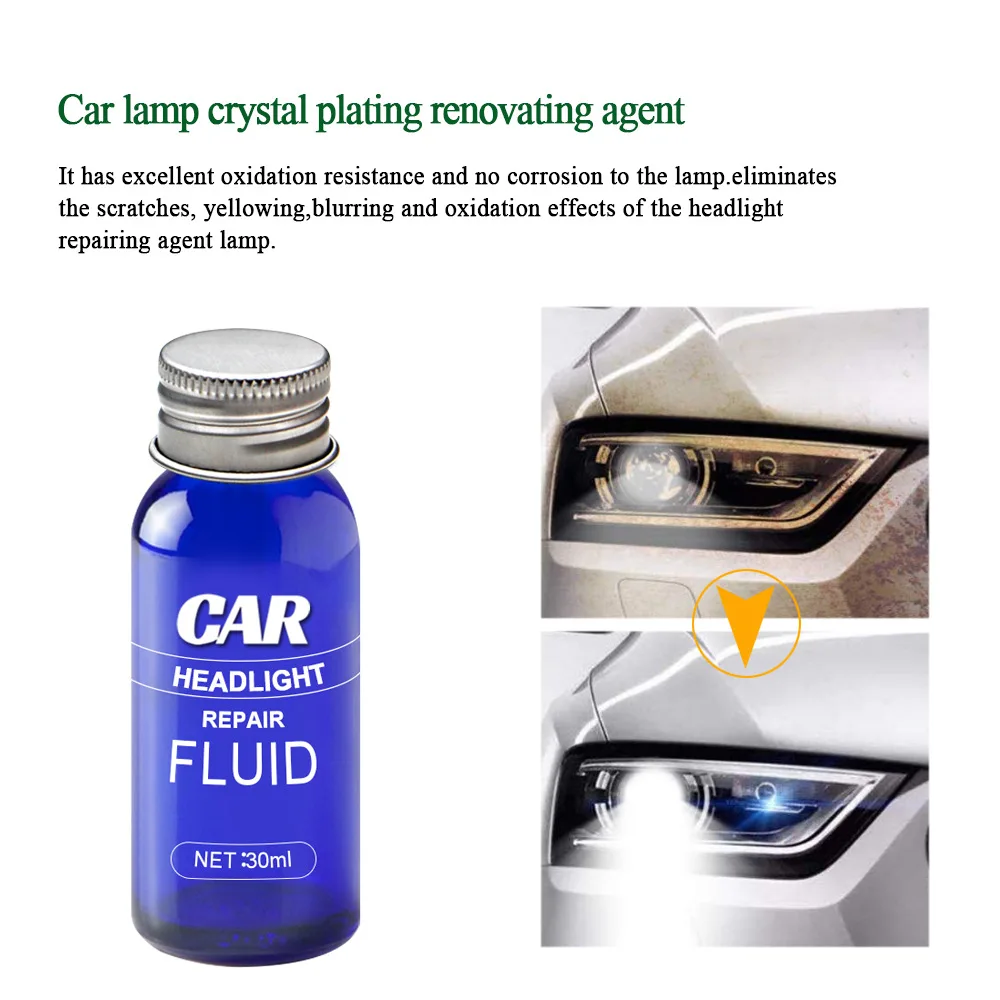 

Car Light Refurbishment Repair Agent Car Headlight Repair Fluid Car Light Plating Crystal Repair Agent Car Acessories