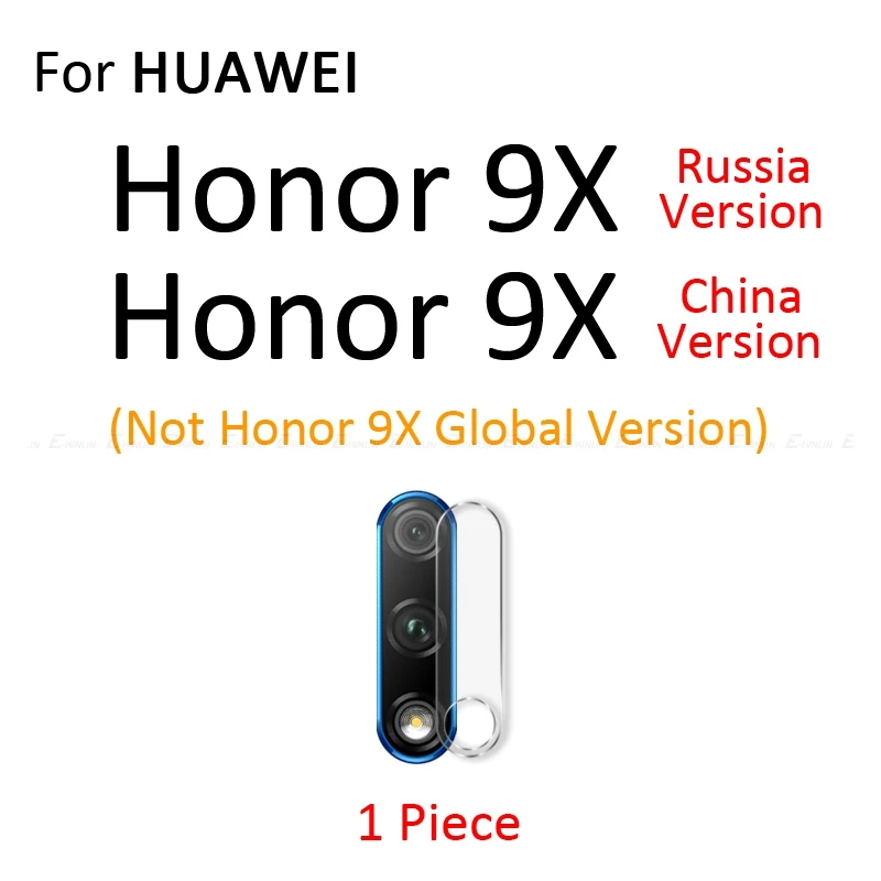 For Honor 9X Russia Задняя Защитная пленка для объектива камеры из закаленного стекла для HuaWei View 20 Honor 10i 10 Lite 9X 8X 7A 7C Pro P Smart Z Plus Play - Цвет: For Honor 9X Russia