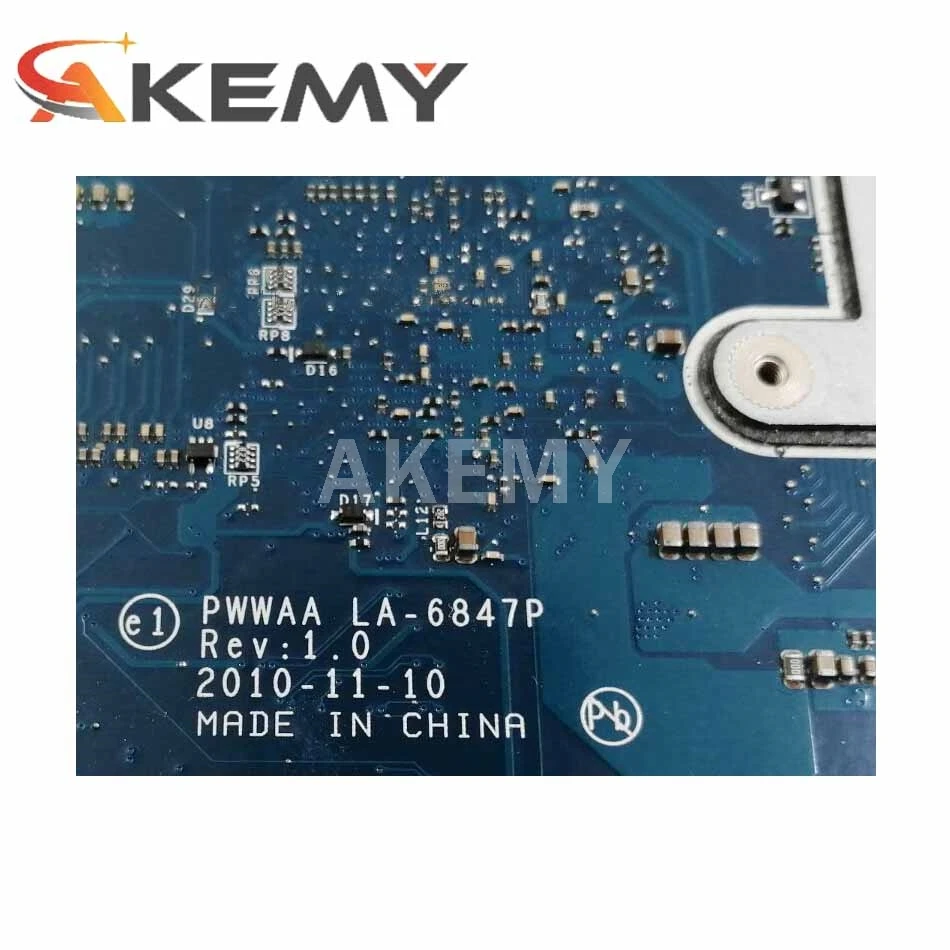 

PWWAA LA-6847P Rev 1.0 MB K000114920 For Toshiba Satellite A660 C660 Laptop motherboard DDR3 HD 5430 GPU
