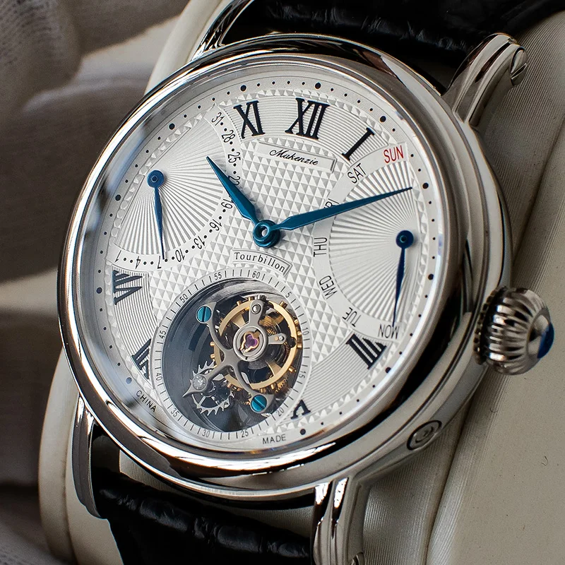 Часы наручные мужские с турбийоном ST8000 календарь/неделя|Мужские механические