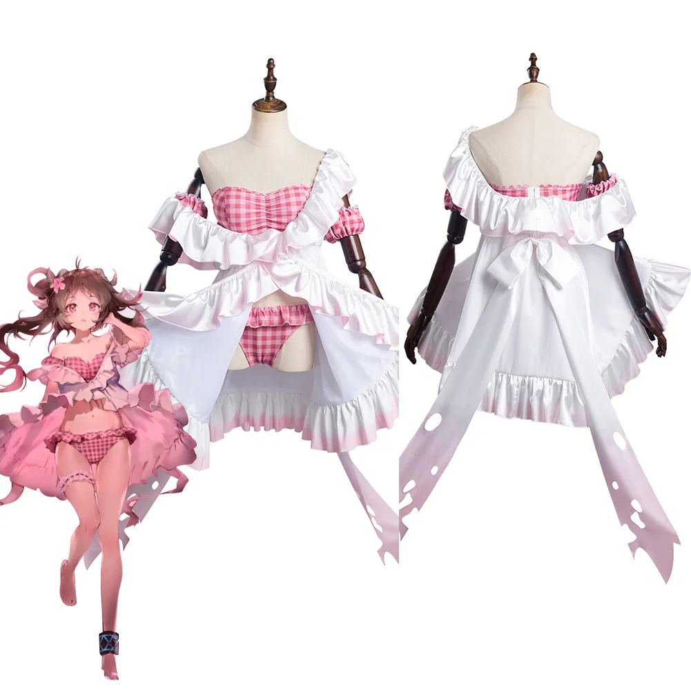 

Arknights Eyjafjalla Cosplay Costume Dress Swimwear Outfits Halloween Carnival Suit