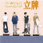 Аниме Haikyuu акриловая подставка фигурка игрушка кавайная Haikyuu! Двухсторонняя подставка Sugawara Koushi, Игрушечная модель, подарок