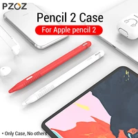 pzoz for apple pencil 2 case ipad pro 2018 pencil case tablet touch stylus pen protective cover pouch portable soft silicon case