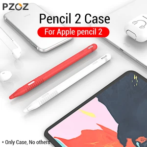 Чехол PZOZ для Apple Pencil 2 iPad Pro 2018, защитный чехол для сенсорных стилусов и ручек, портативный Мягкий силиконовый чехол