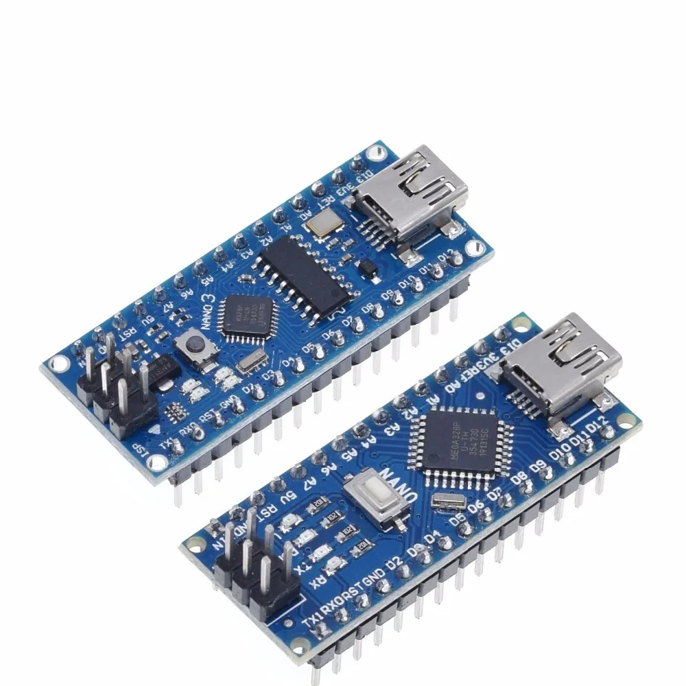 1 шт. акция для arduino Nano 3,0 Atmega328 контроллер совместимый модуль платы PCB макетная плата без USB V3.0