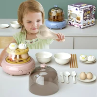 children simulation spray kitchen toys play house toy lighting music egg steaming set baby pretend toy kids gifts
