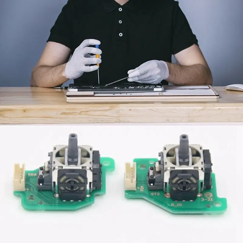 L/R аналоговый 3D Джойстик с печатной платой отвертки Замена для Nintendo Wii U геймпад