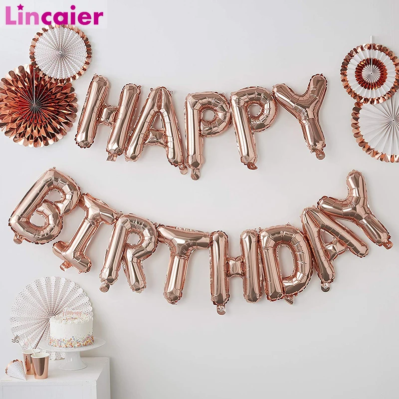 Lincaier 16 дюймовые фольгированные шары С Днем Рождения для маленьких мальчиков и