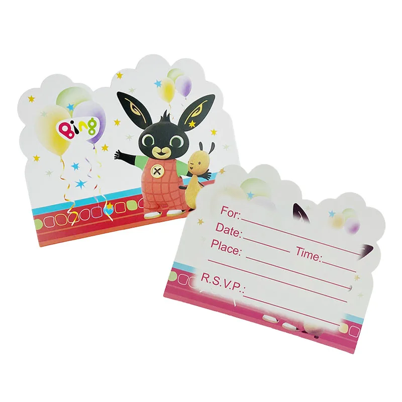 

BING bunny birthday party party decoration disposable tablecloth plate paper cup straw baby shower bunny theme decoration