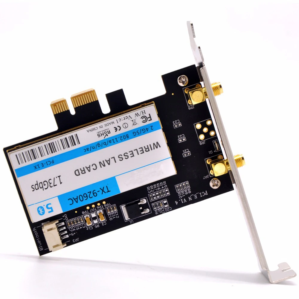 KuWFi PCI-e WiFi адаптер + Двухдиапазонная Bluetooth 5 0 WLAN сетевая карта для Intel 9260ac 802.11ac 1730Mbps