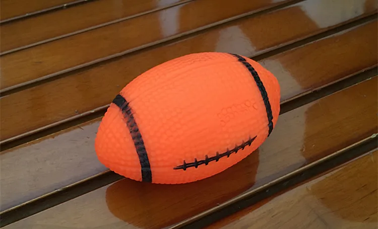 

Sport Ball Rugby Dog Toy With Soundball Environmental Protection Enamel Pet Training
