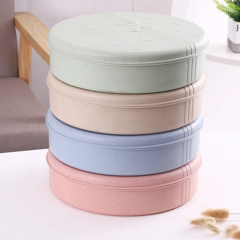

1PCS Household creative fruit plate candy snacks dried fruit plate tray melon seeds multifunctional storage box kitchen supplies