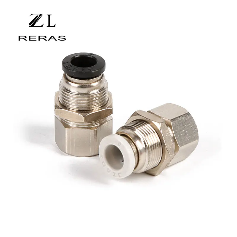 Черный PMF пневматическая внутренняя резьба Штепсель быстрого подключения