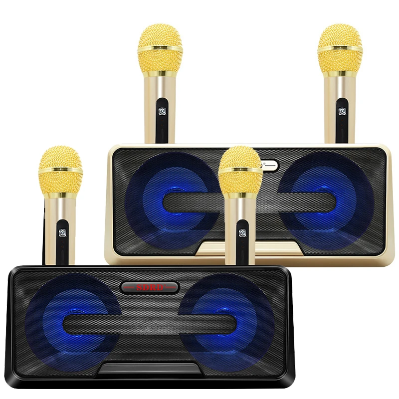 Портативный HIFI микрофон динамик Sdrd301 беспроводной микрофон бытовой Ktv открытый мобильный телефон Bluetooth аудио Cara Ok машина