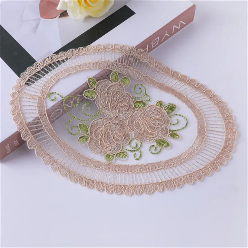 Кружевные вышитые цветочные нашивки для шитья одежды сделай сам сумка занавеска