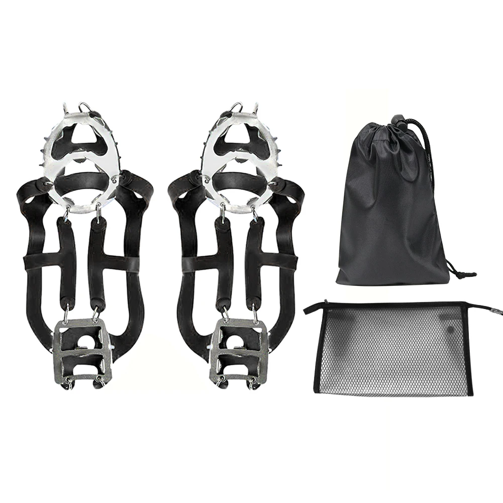

2pcs 18 Teeth Ice Claws Climbing Hiking Snow Ice Shoes Crampons Boots Covers for Snow Field Walking Hiking Fishing