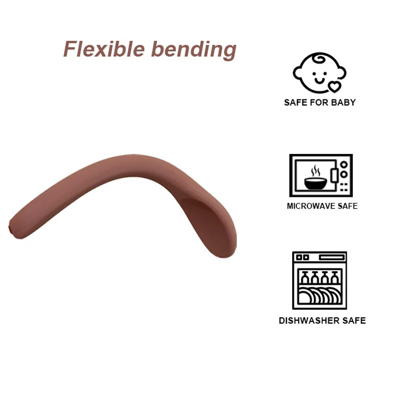 100% детские ложки и вилки из пищевого силикона без бисфенола А для кормления