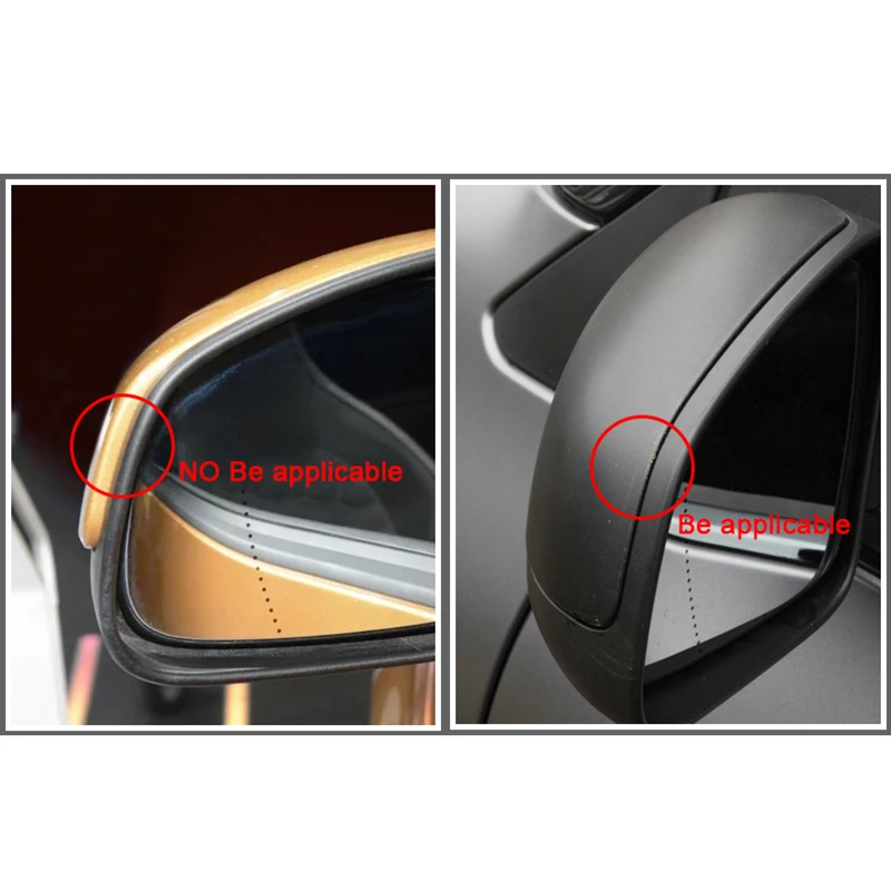 

Car Wing Mirror Protection Decoration Cover Exterior Trim Sticker Car Styling Accessories For Mercedes Smart 453 fortwo forfour