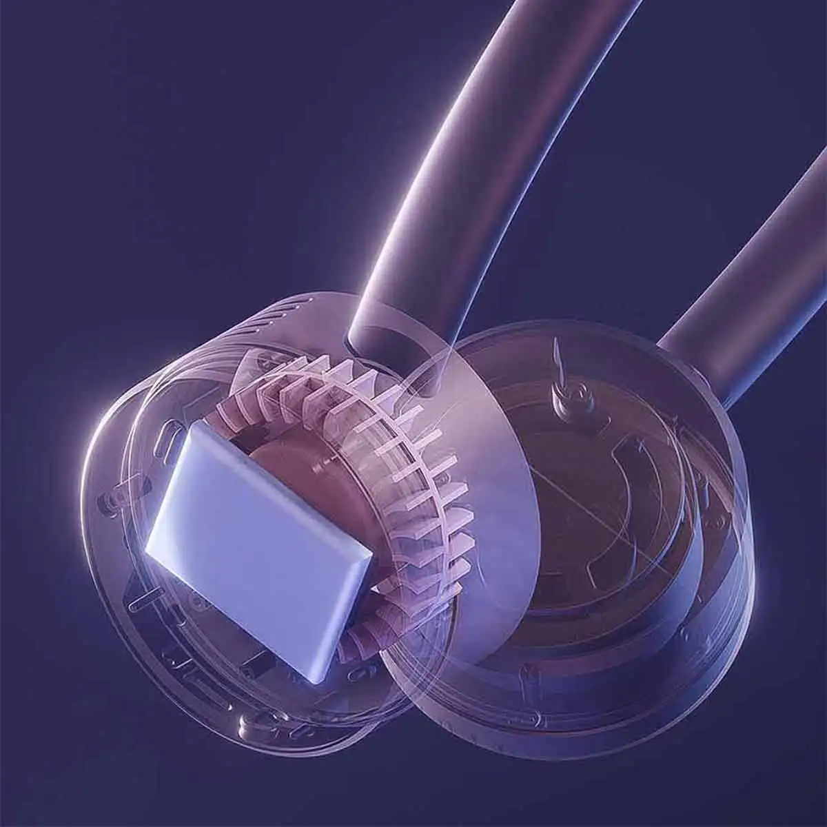 

Zhiling Qualitell Hanging Neck Fan Mini Sports Fan Turbine fan 3 wind speed 360 free adjustment Built-in 1800mAh Battery Type-C