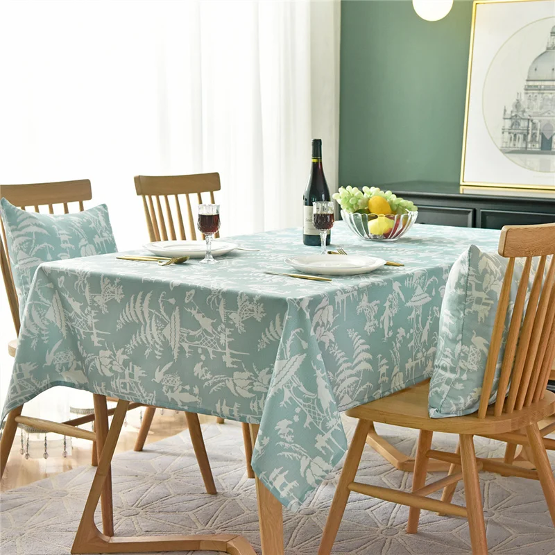 Free Shipping Floral Print Waterproof Tablecloth Oil-Proof Stain Resistant Wrinkle Wipeable Table Cover Outdoor Indoor | Дом и сад