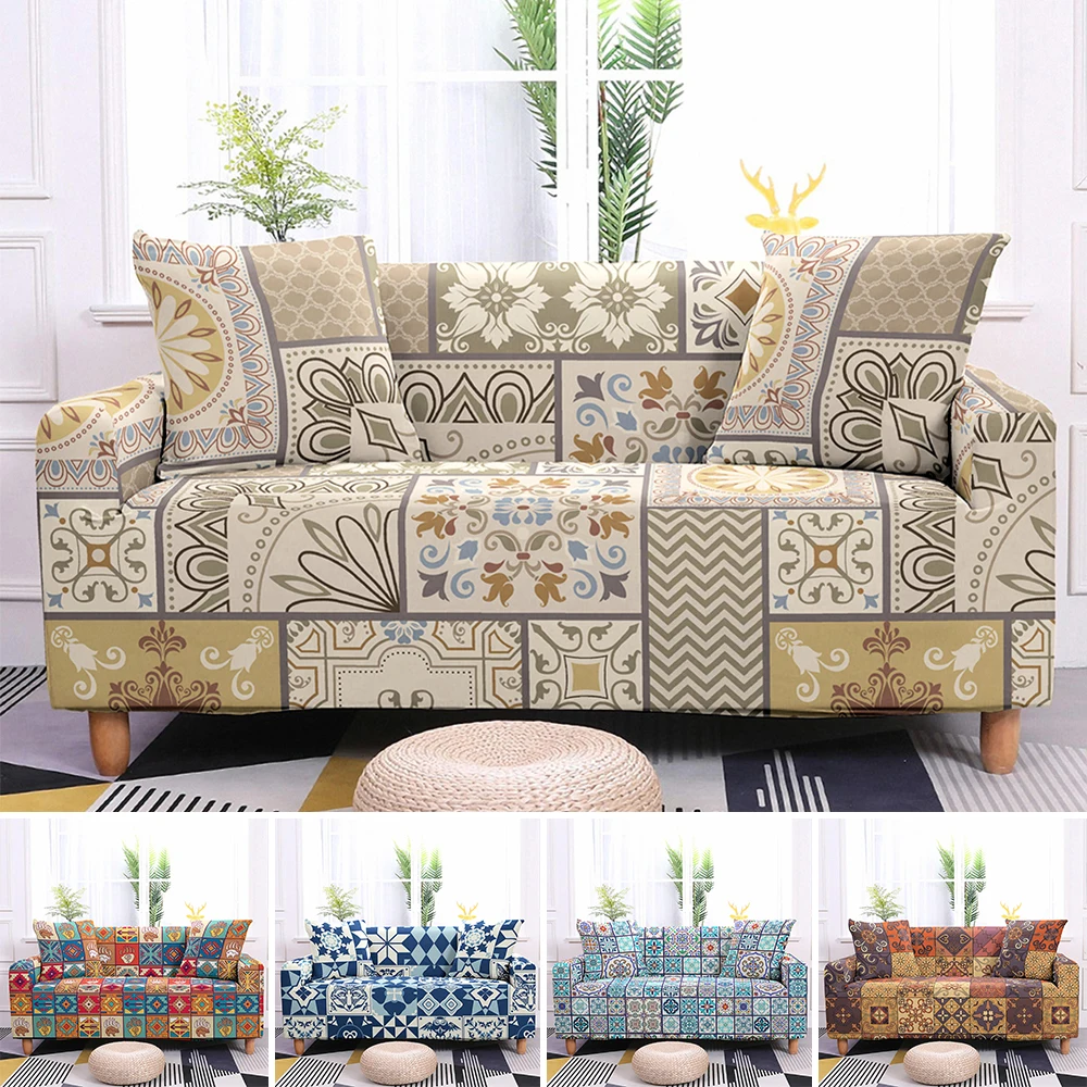 

Universal Geometric Elastic Sofa Covers for Living Room Stretch Non-slip Couch Cover Sofa Slipcover Sofa Protector Anti-dust