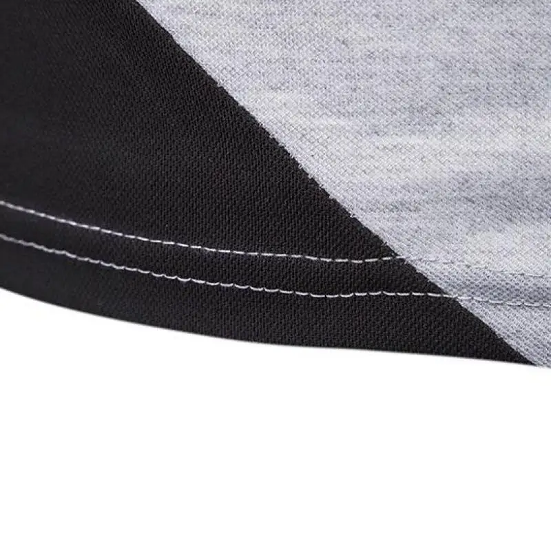 

US Size S-XXL Men Fashion Polo Shirts Short Sleeve Men Summer Polo Casual Breathable Color Block Workout Polos Hombre 2021