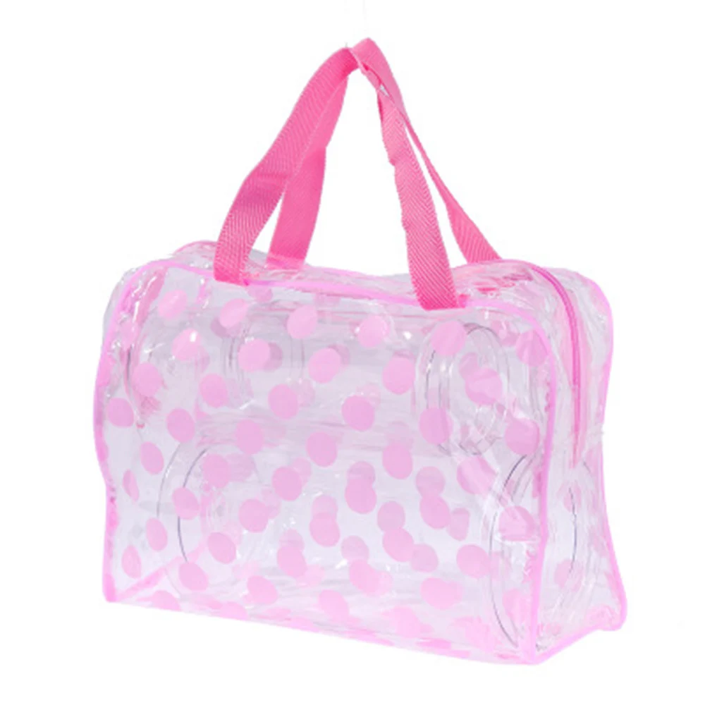 Style2-pink bag Kosmetyczka, водонепроницаемая косметичка из ПВХ, женская прозрачная косметичка, сумка-несессер, Feminina Neceser, органайзер для путешествий, косметичка - Цвет: Style2-pink bag