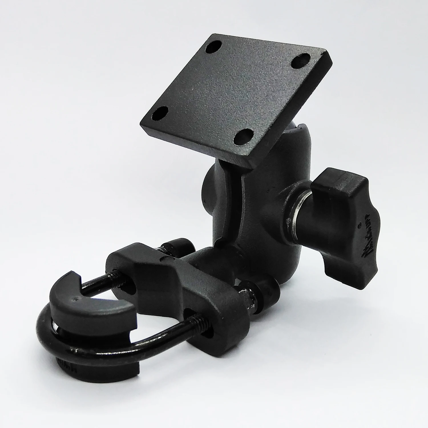 Крепление для GPS навигатора руль из алюминиевого сплава с двумя гнездами и ручкой